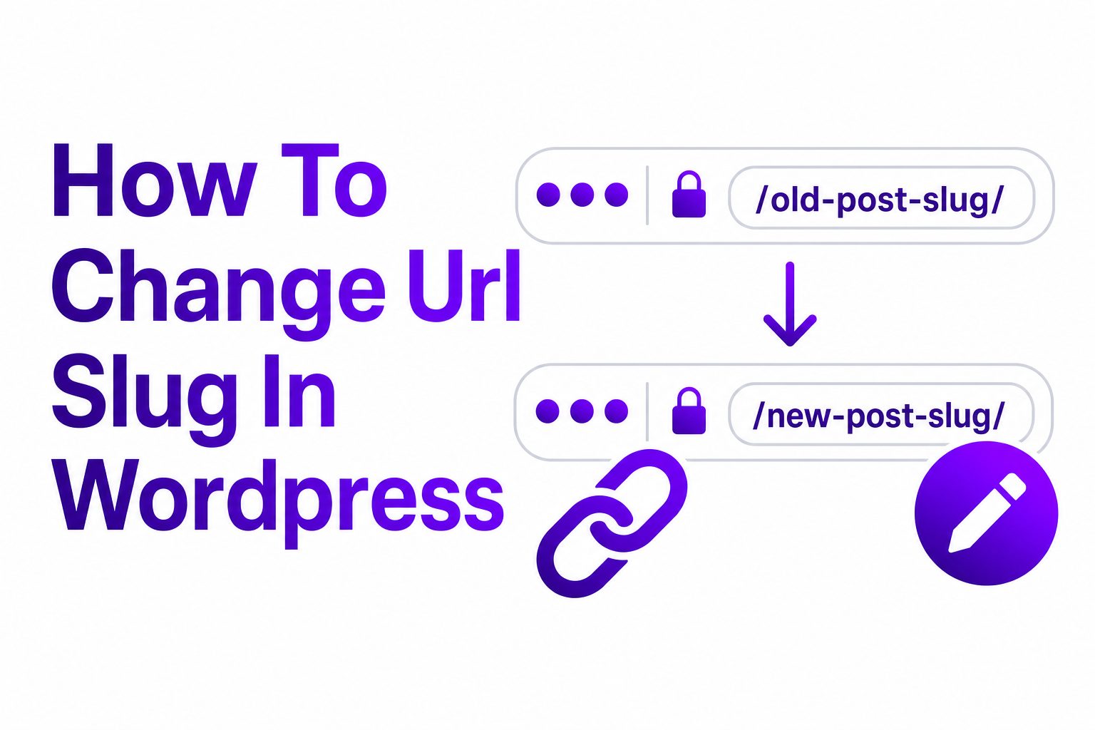 WordPress URL slug editing interface